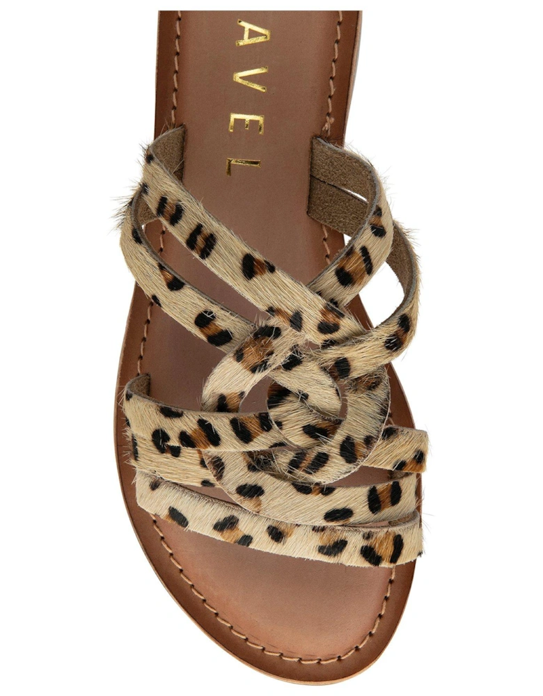 Harts Flat Sandals - Leopard