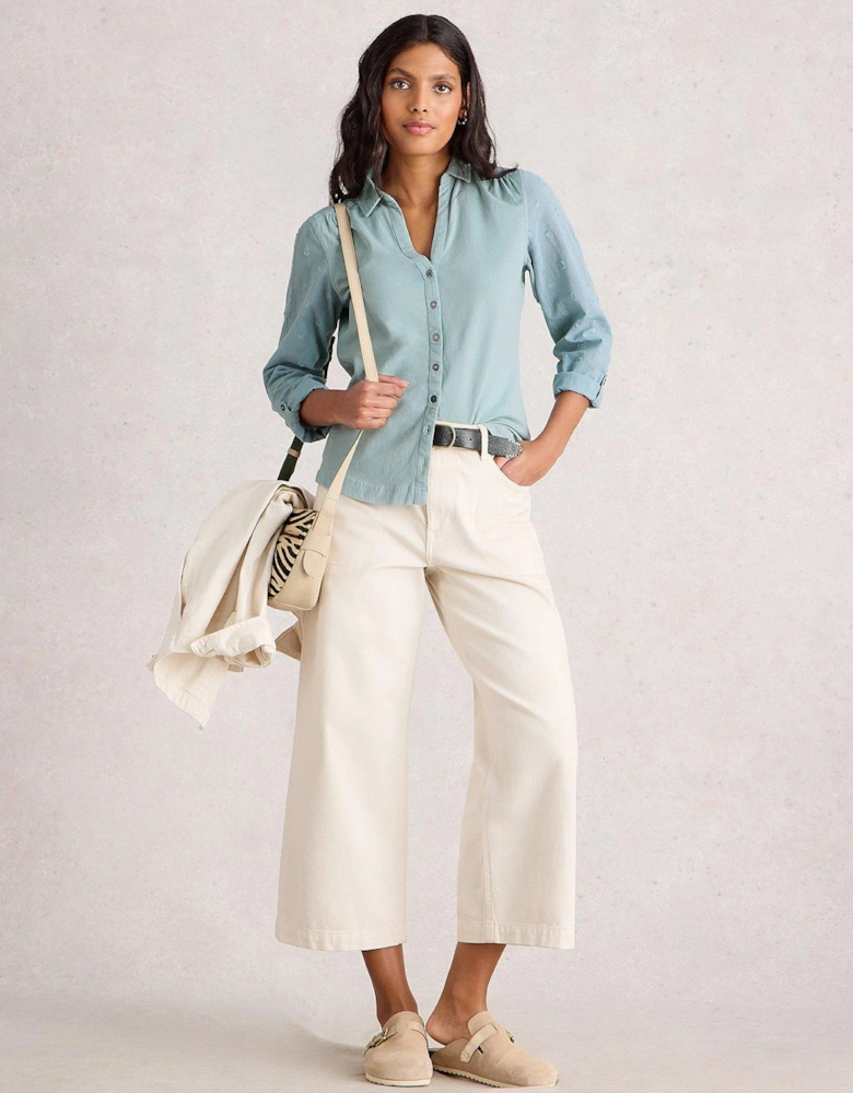 Annie Mix Jersey Shirt - Green