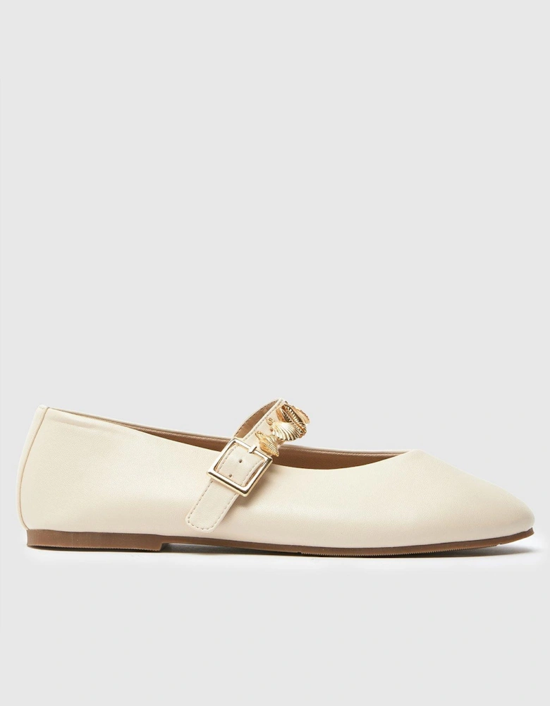 Luce Shell Ballerina - White