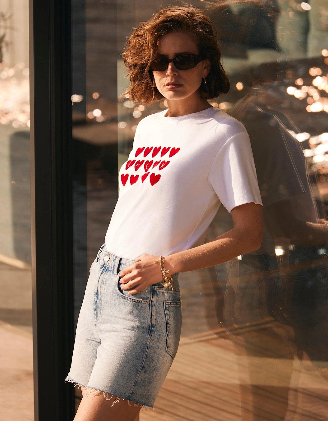 Ivory Heart Graphic T-Shirt - White, 2 of 1