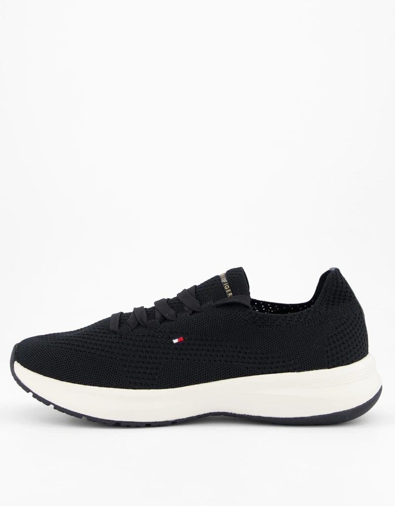Knit Runner Trainer - Black