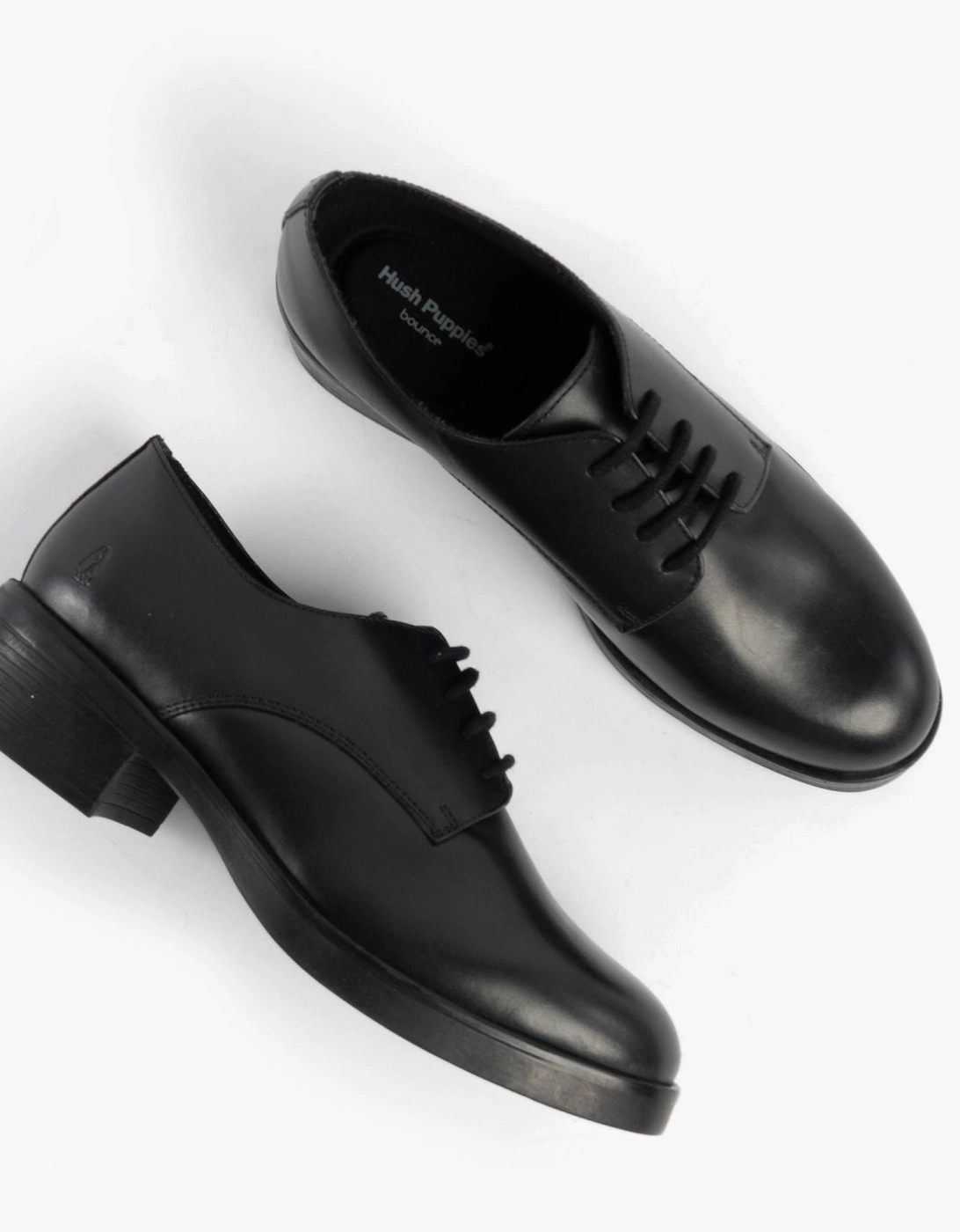 ANASTASIA Girls Leather School Shoes Black