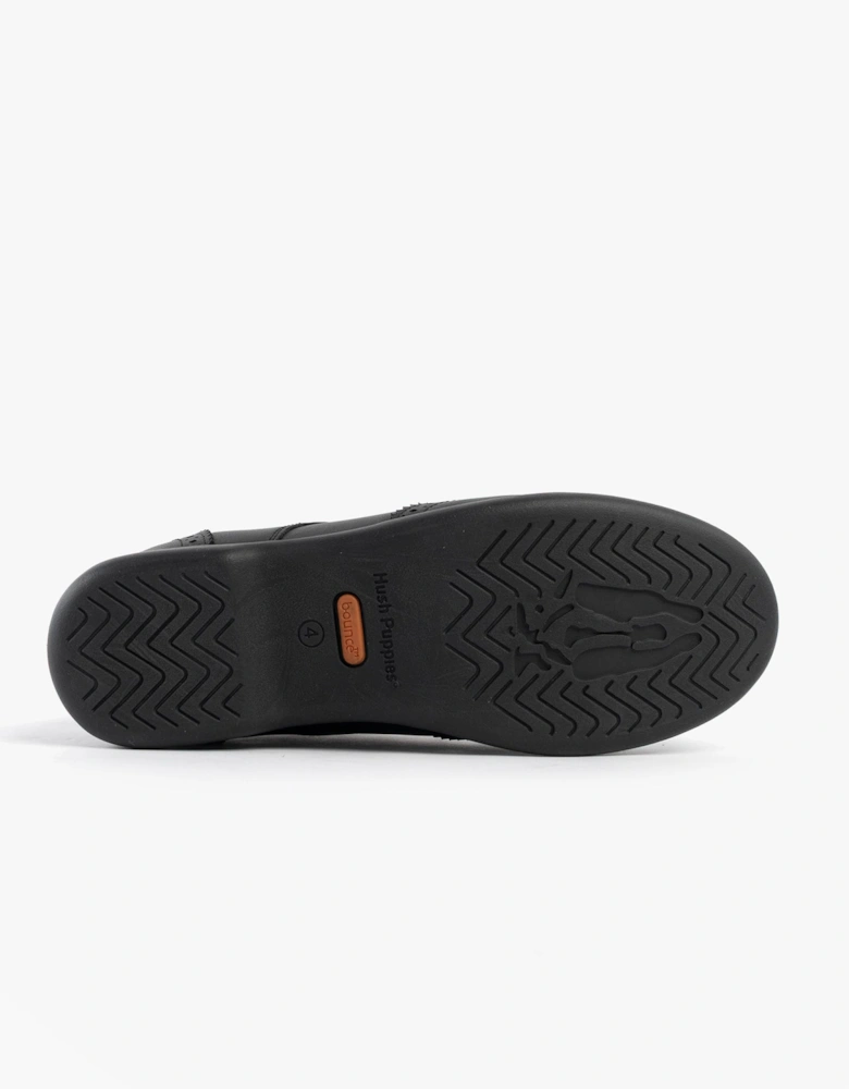 BRIDGET Girls Leather School Shoes Black