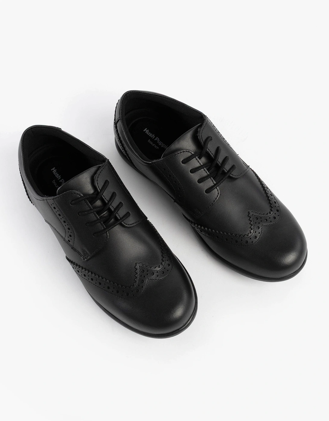 BRIDGET Girls Leather School Shoes Black