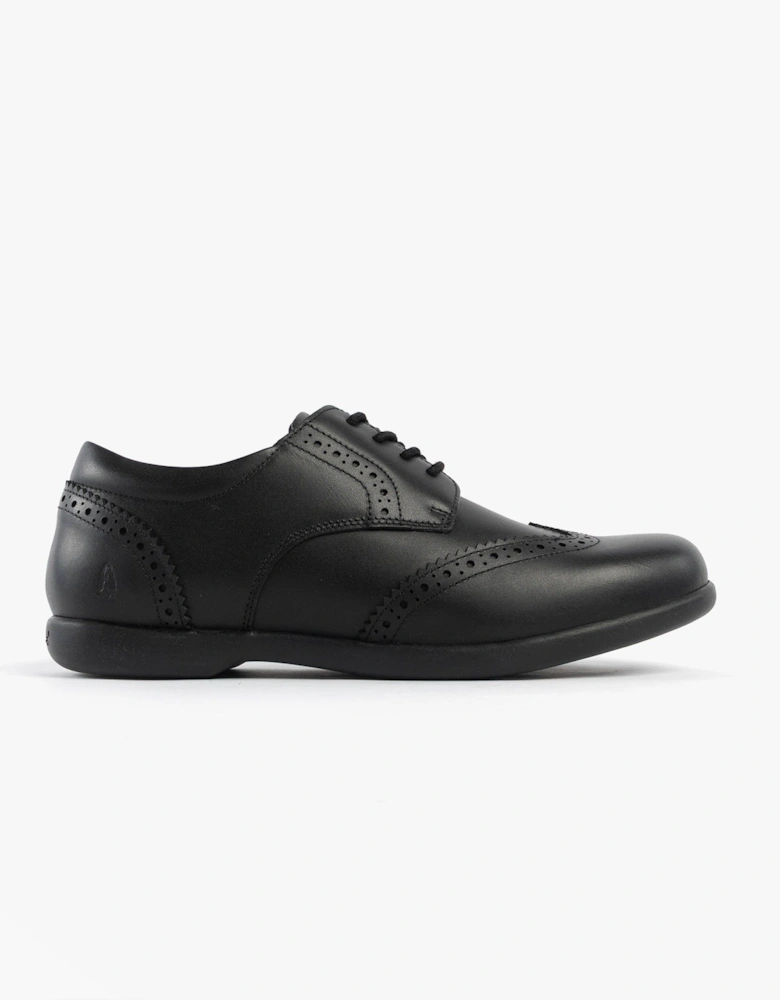BRIDGET Girls Leather School Shoes Black