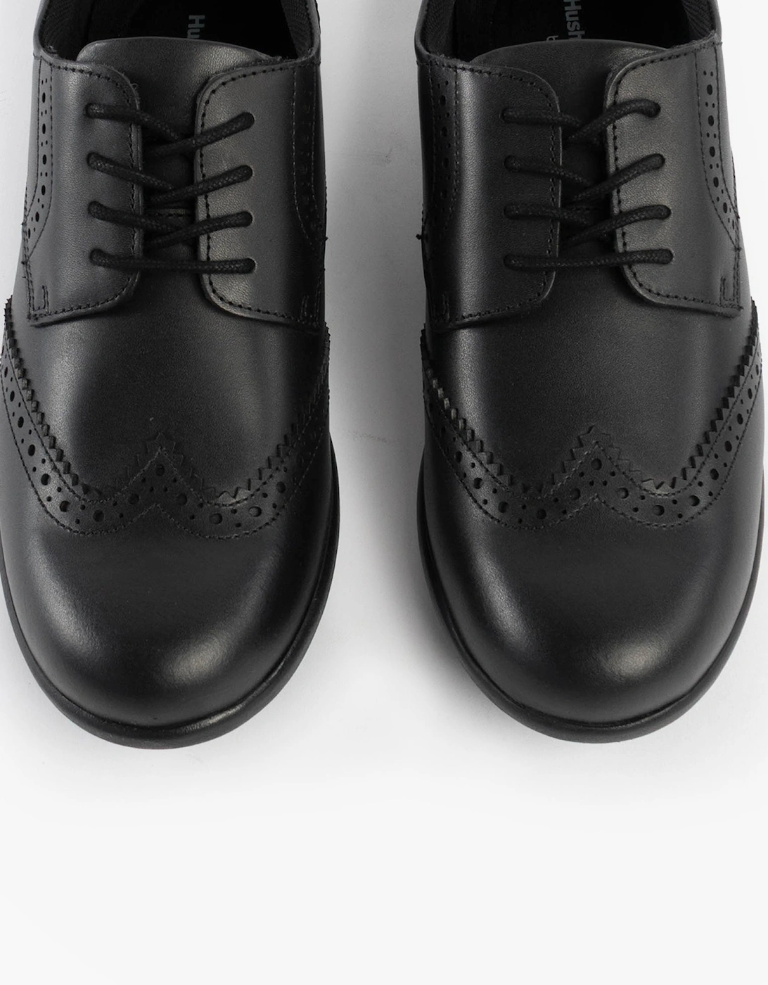 BRIDGET Girls Leather School Shoes Black