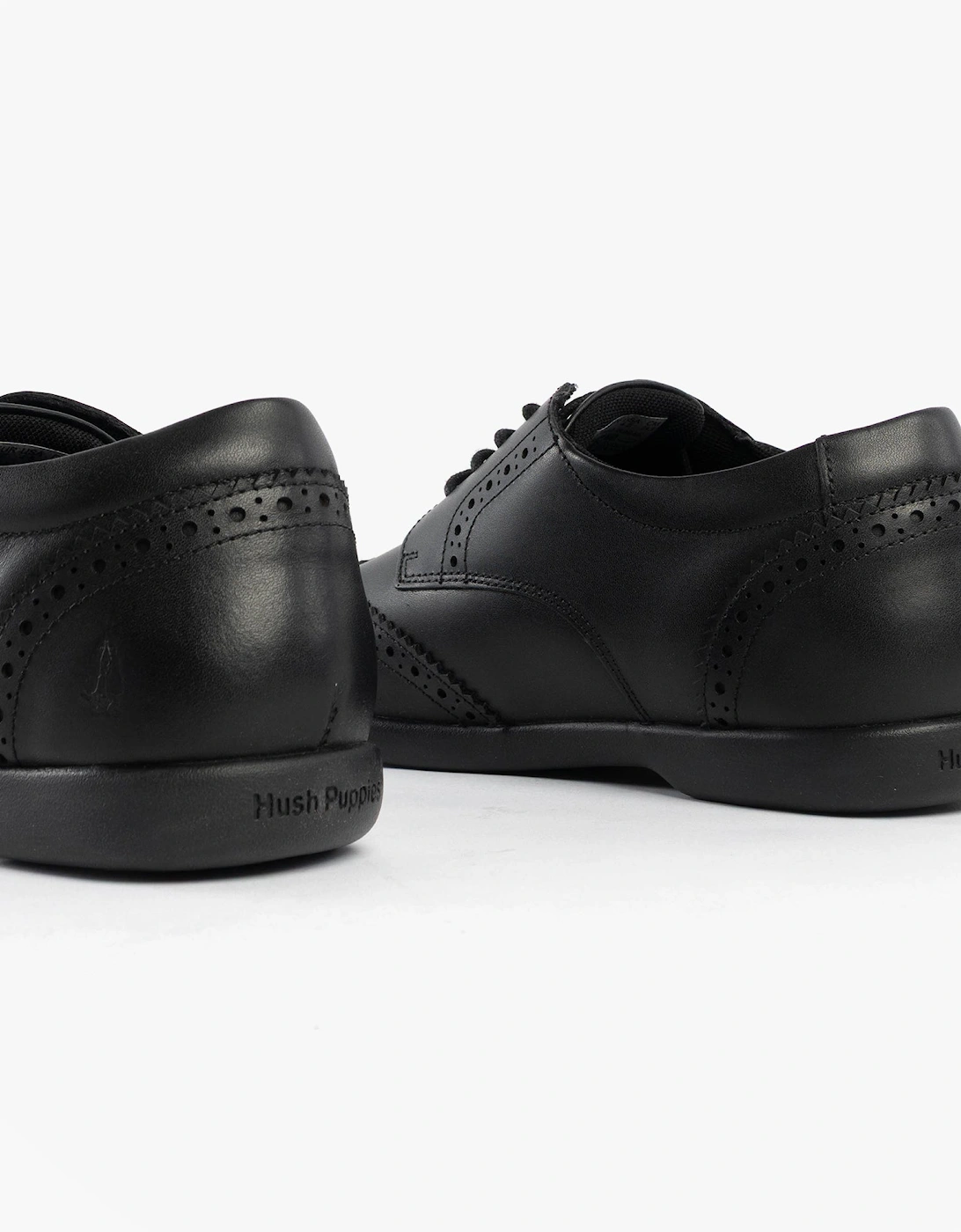 BRIDGET Girls Leather School Shoes Black