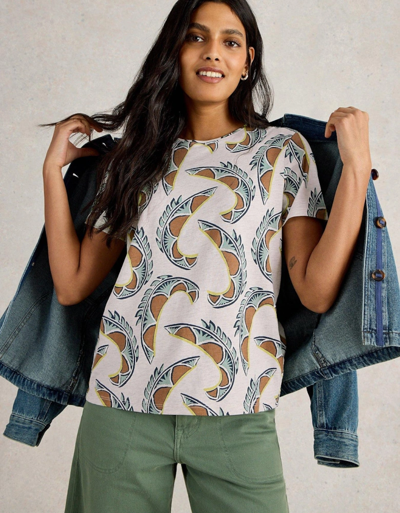 Abbie T-shirt - Beige
