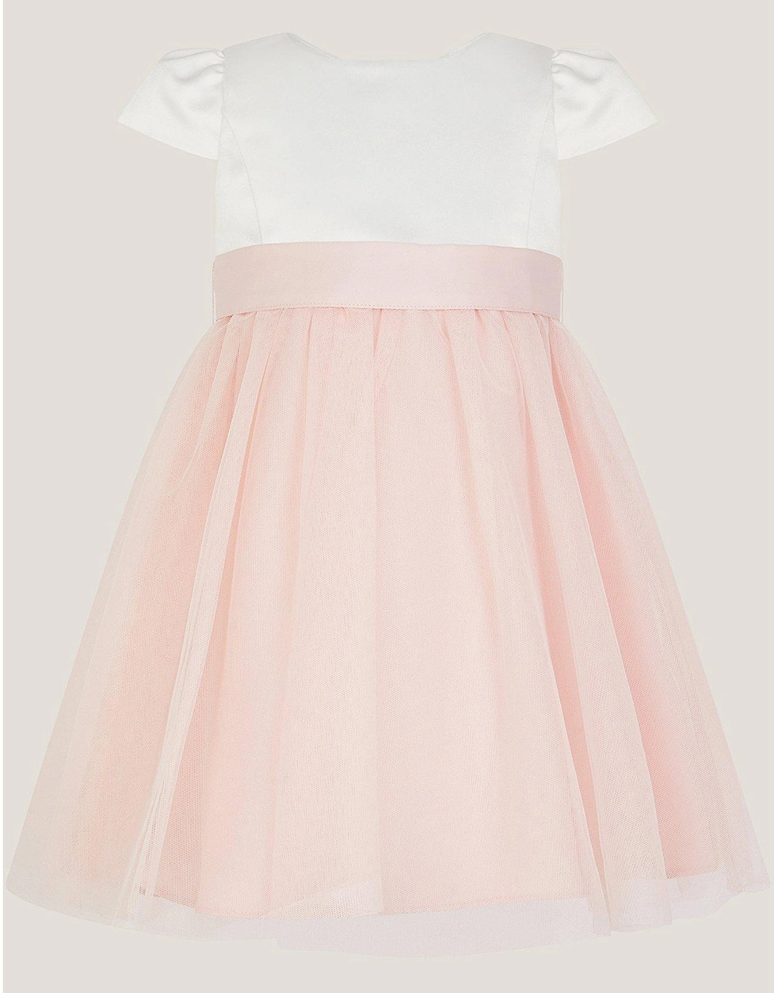 Baby Girls Satin Bridesmaid Dress - Pink, 2 of 1