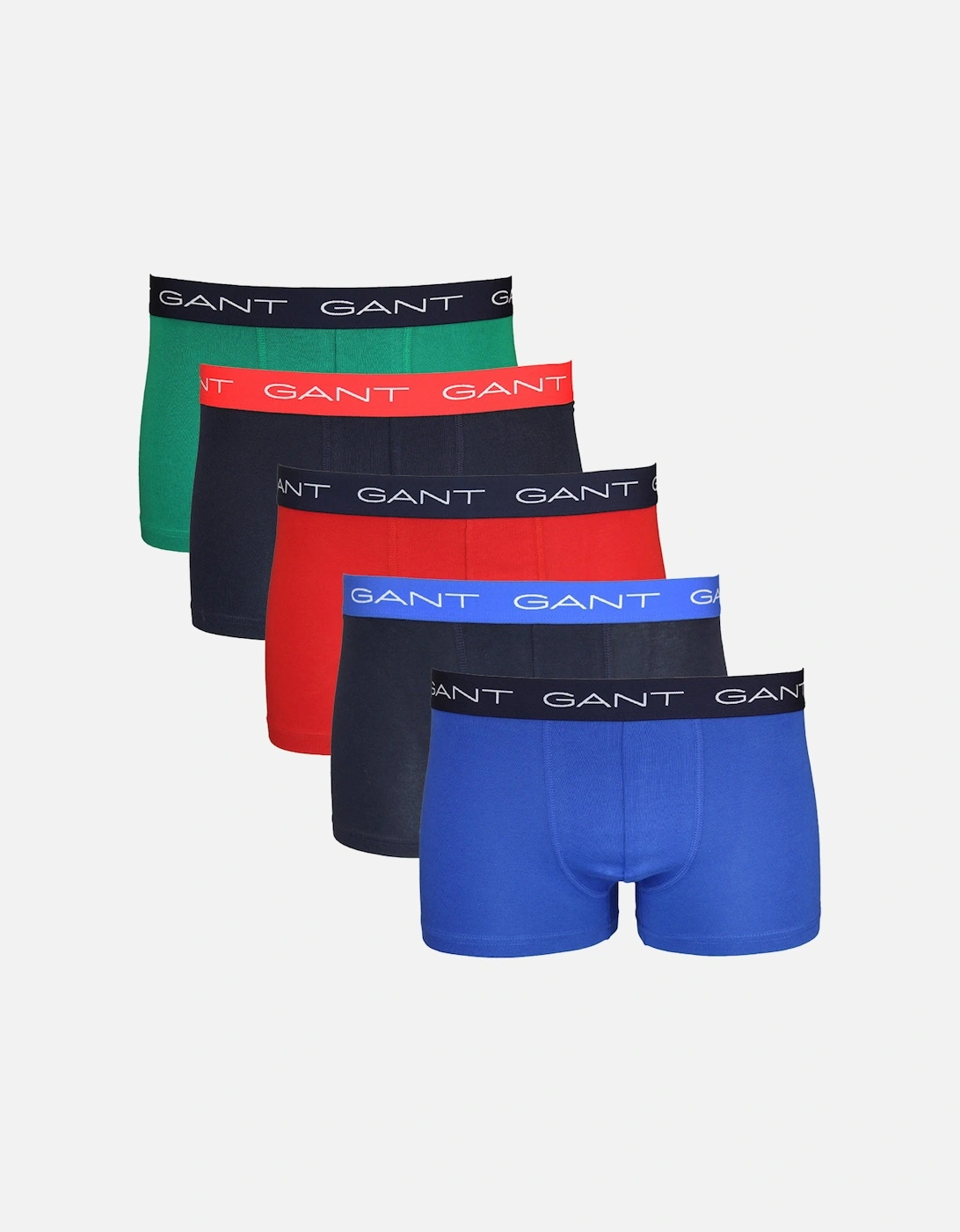 5-Pack Boxer Trunks In Solid Colours, 3 of 2