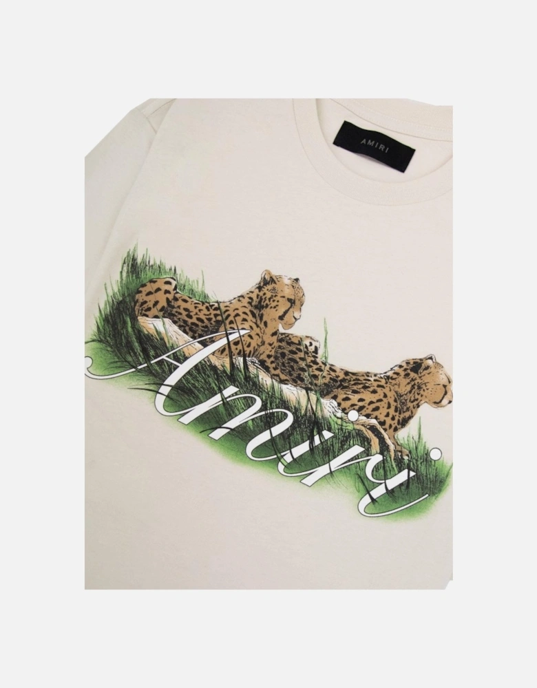 CHEETAH LOGO TEE ALABASTER