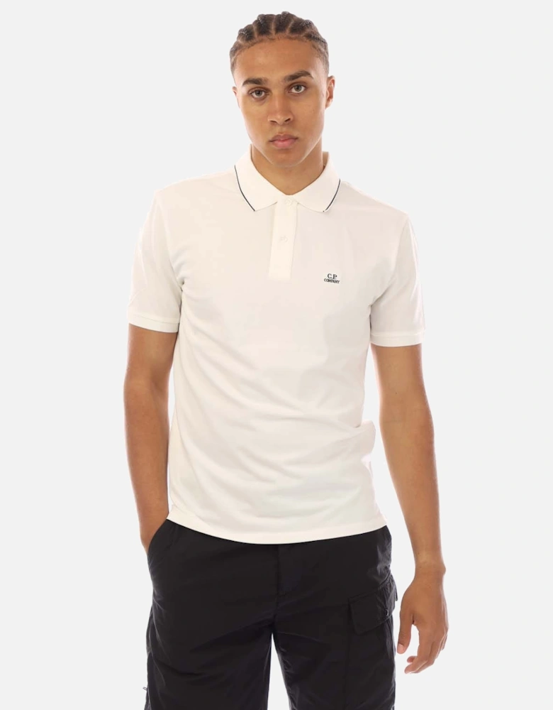 Stretch Piquet Logo Polo Shirt