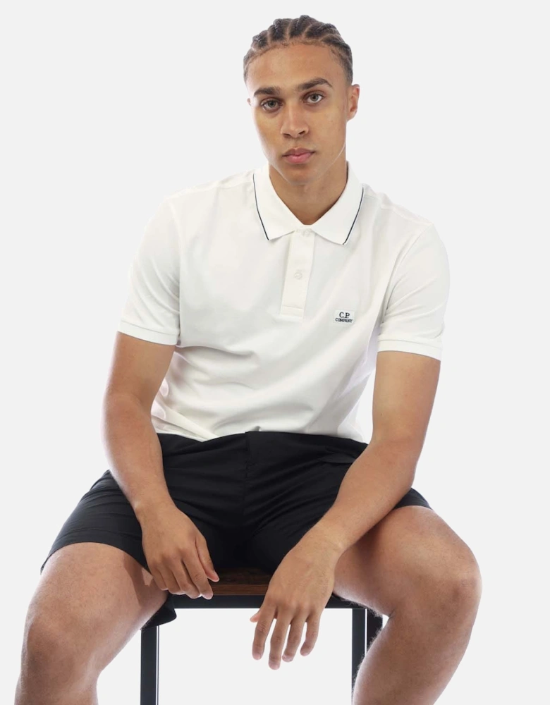 Stretch Piquet Logo Polo Shirt