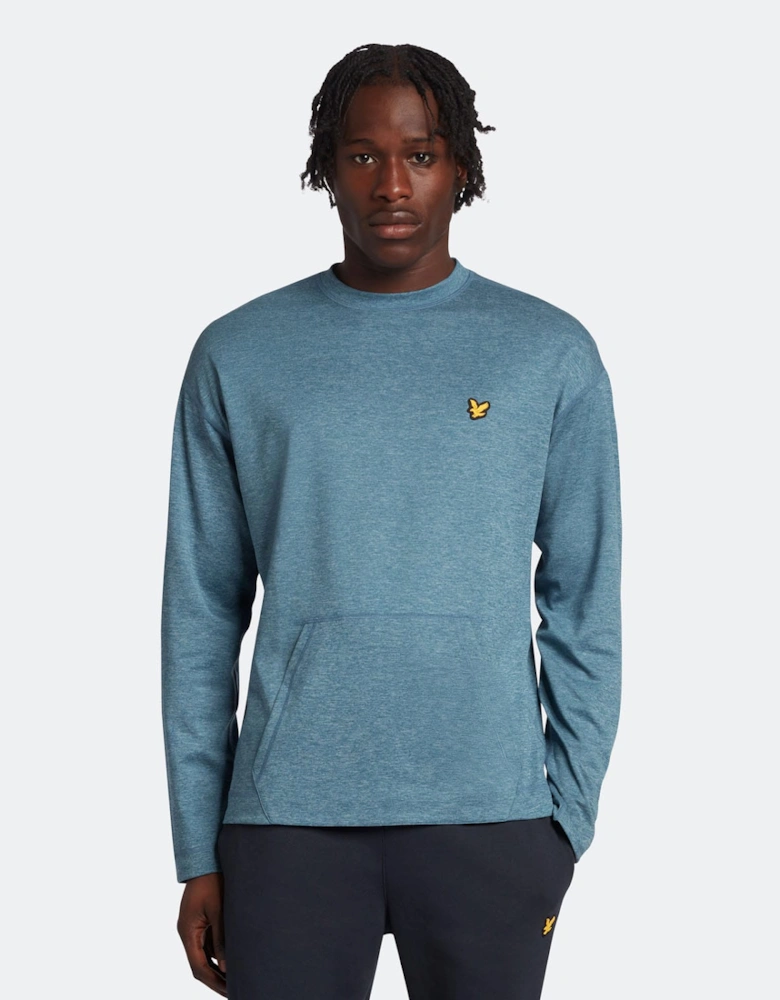 Mens Sports Crew Neck Fly Fleece Jumper