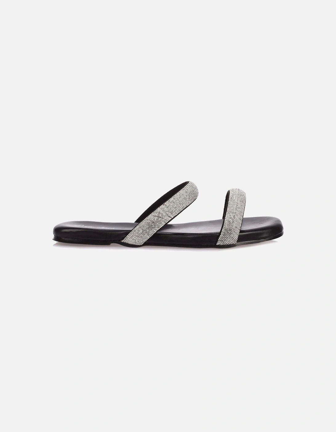 Sparkly Double Strap Slip On Sandals, 5 of 4