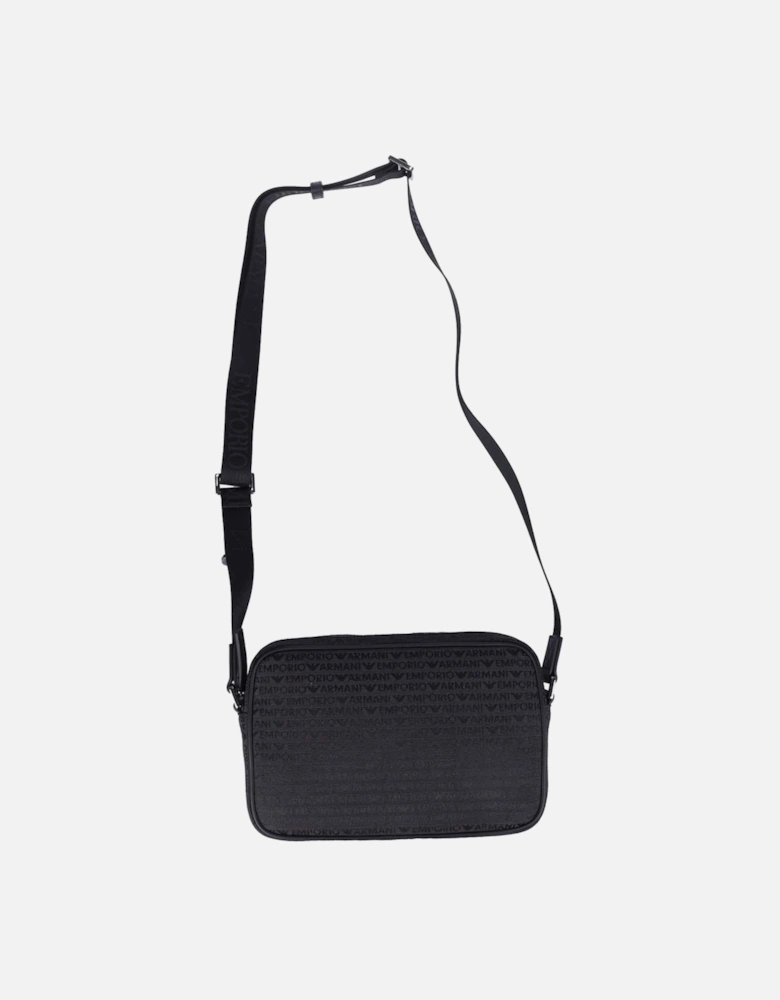 Allover Lettering Shoulder Bag
