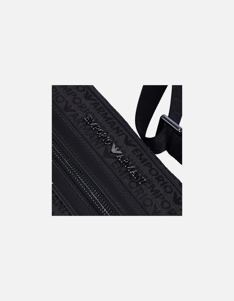 Allover Lettering Shoulder Bag