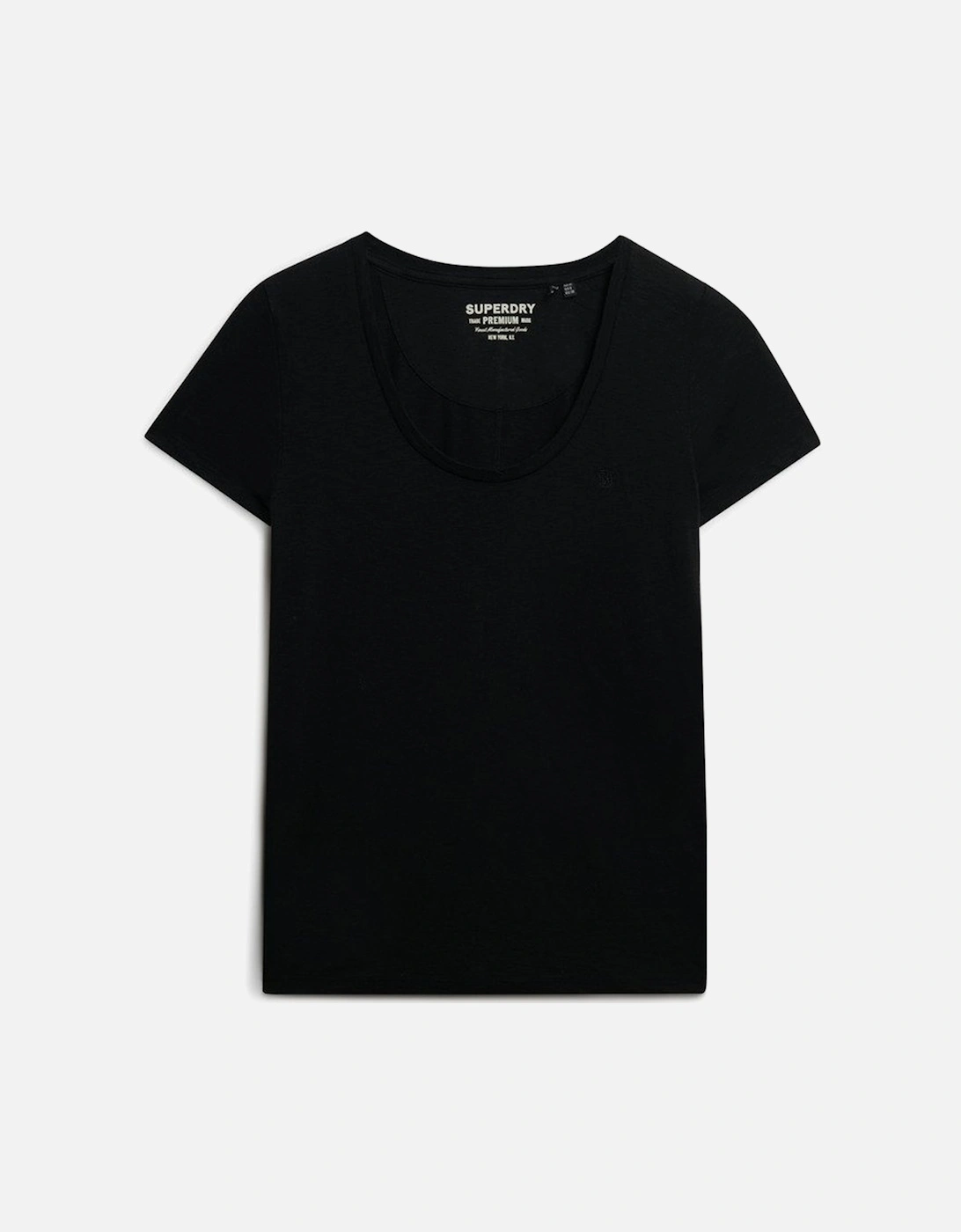 Women's Studios Scoop Neck Tee Black, 3 of 2