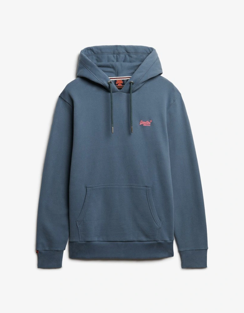 Men's Essential Logo Hoodie Stormy Weather Blue