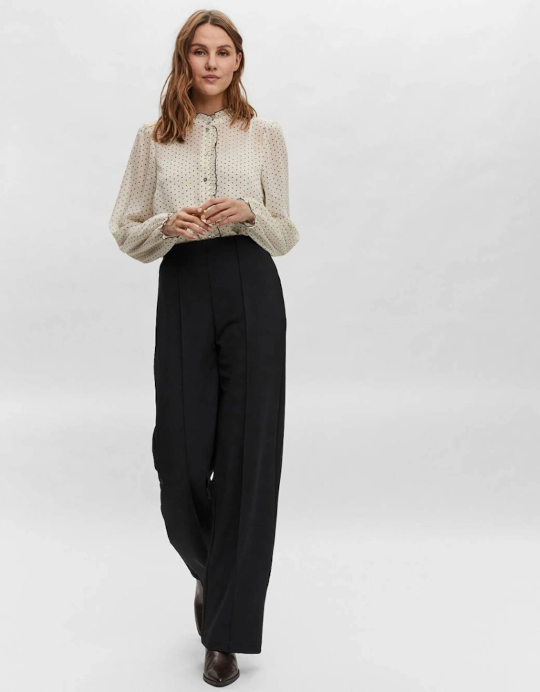 Women's Becky Heavyweight Wide Pull On Pant Black