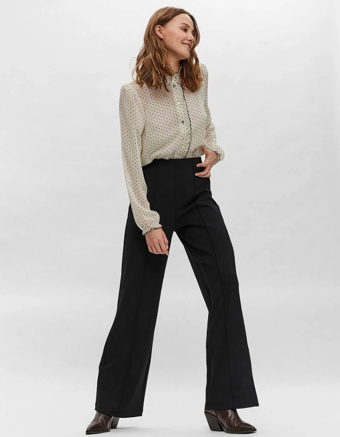 Women's Becky Heavyweight Wide Pull On Pant Black