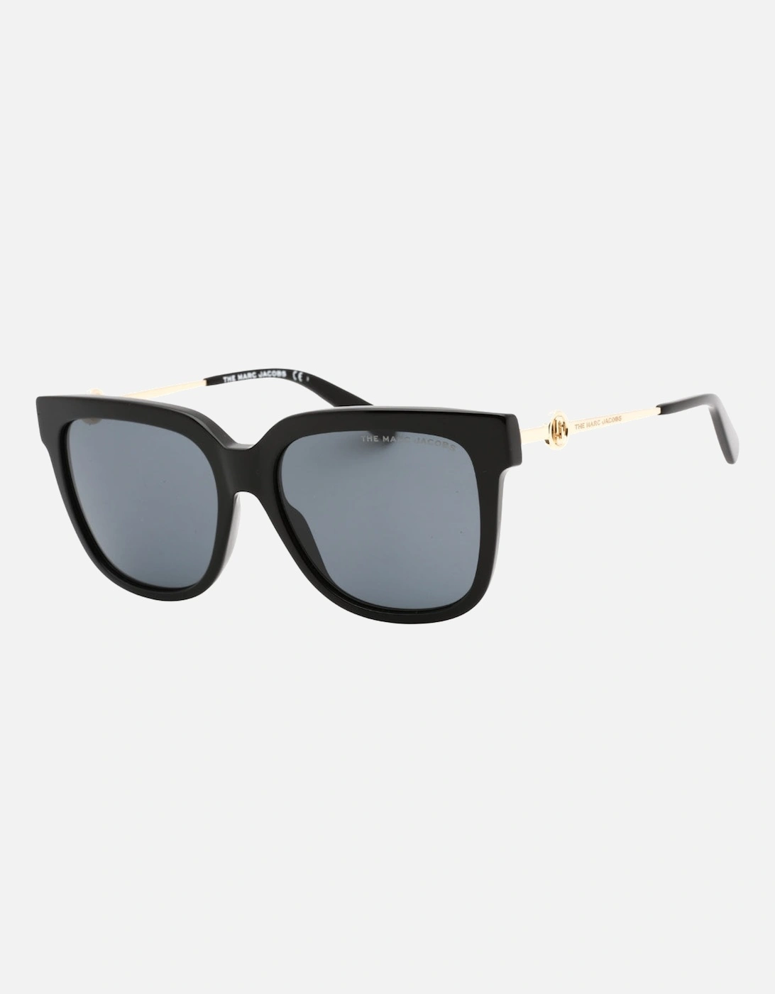 Black Framed Gold Armed Sunglasses, 3 of 2