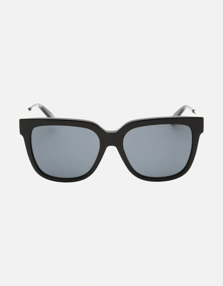 Black Framed Gold Armed Sunglasses