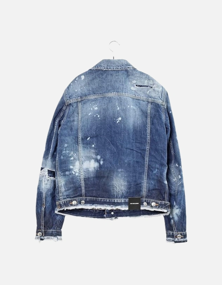 Dan Jean Navy Blue Denim Jacket