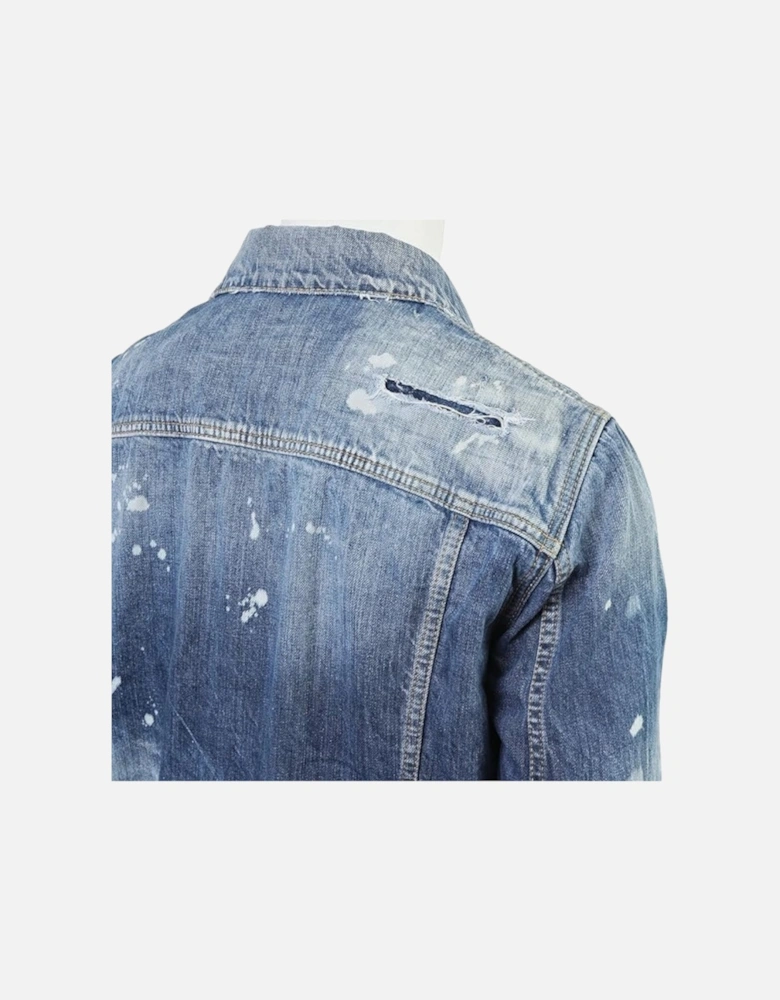 Dan Jean Navy Blue Denim Jacket