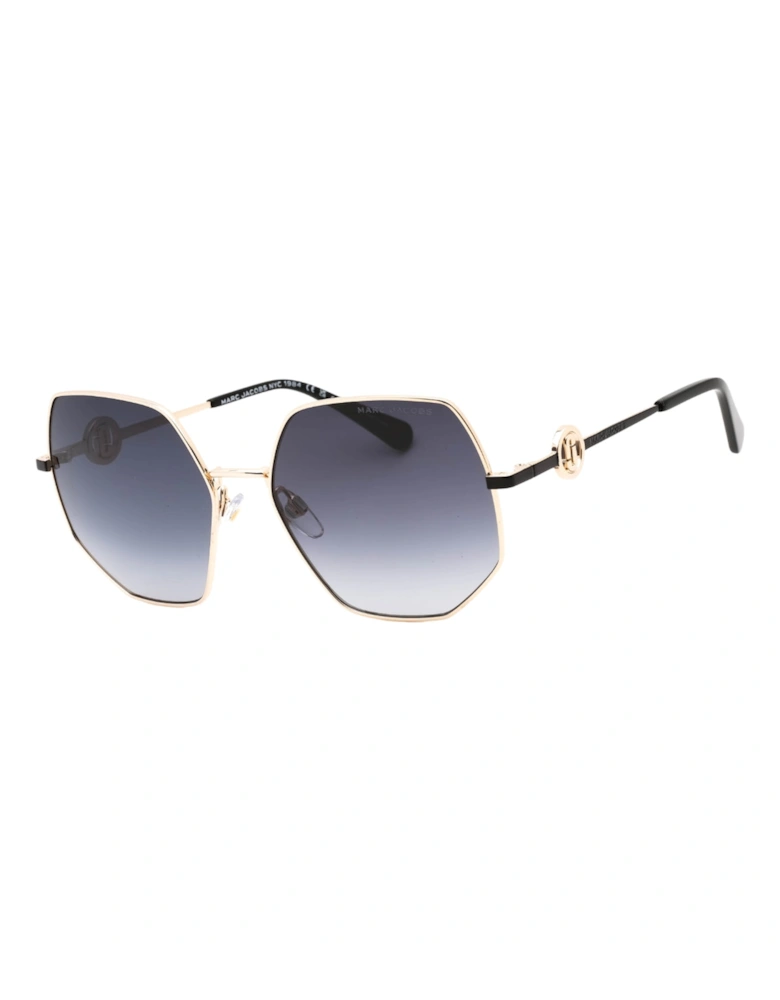 Marc Jacob Womens Grey Lens Gold Sunglasses