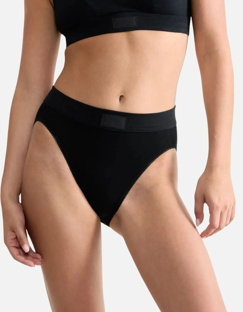 Double Comfort 2-Pack Tai Briefs, Black