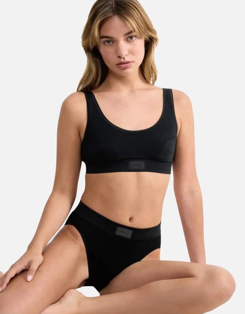 Double Comfort 2-Pack Tai Briefs, Black