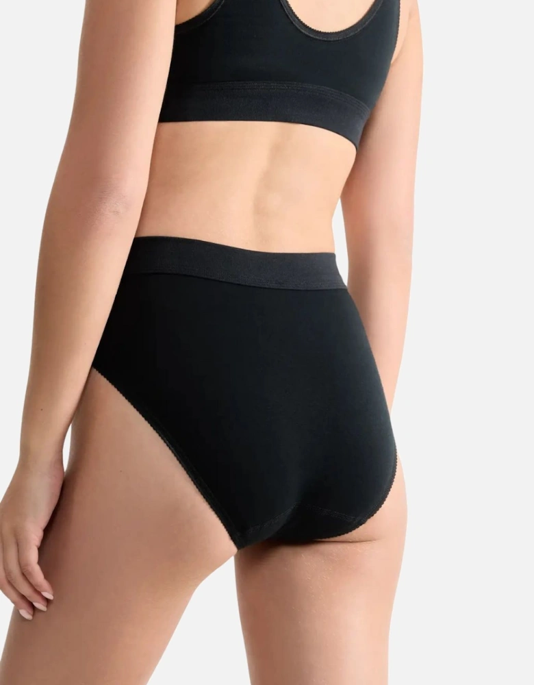 Double Comfort 2-Pack Tai Briefs, Black