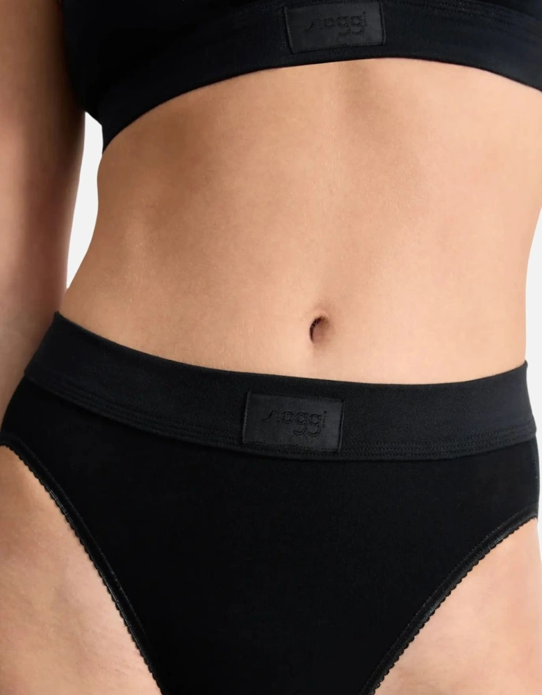 Double Comfort 2-Pack Tai Briefs, Black