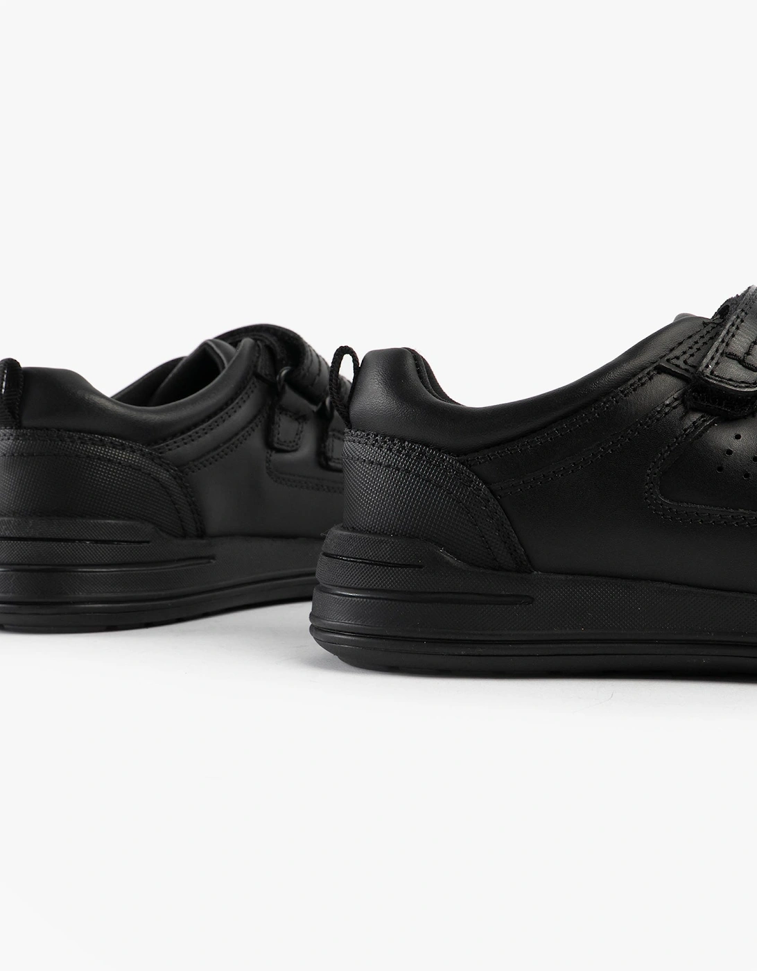 SCOTT Boys Leather School Shoes Black