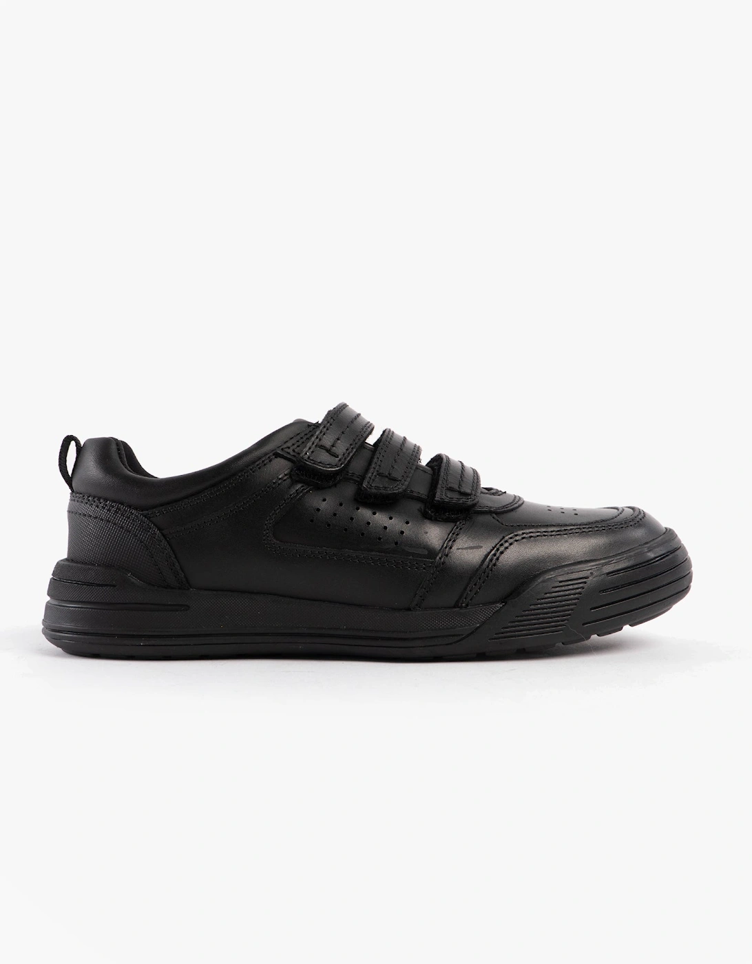 Hush Puppies Boys Black 'S Scott Leather School Shoes  Small Kids
