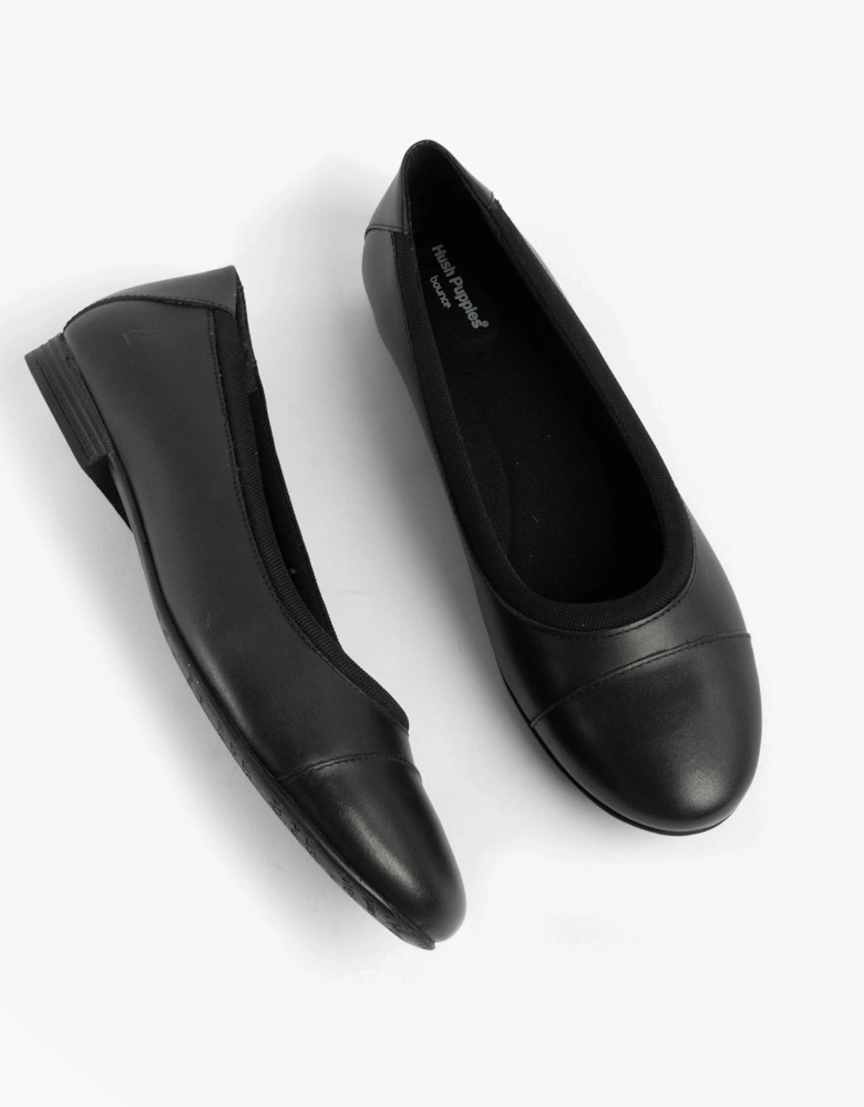 EMMA Girls Leather School Shoes Black