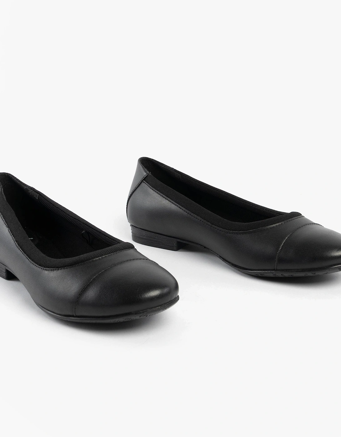 EMMA Girls Leather School Shoes Black
