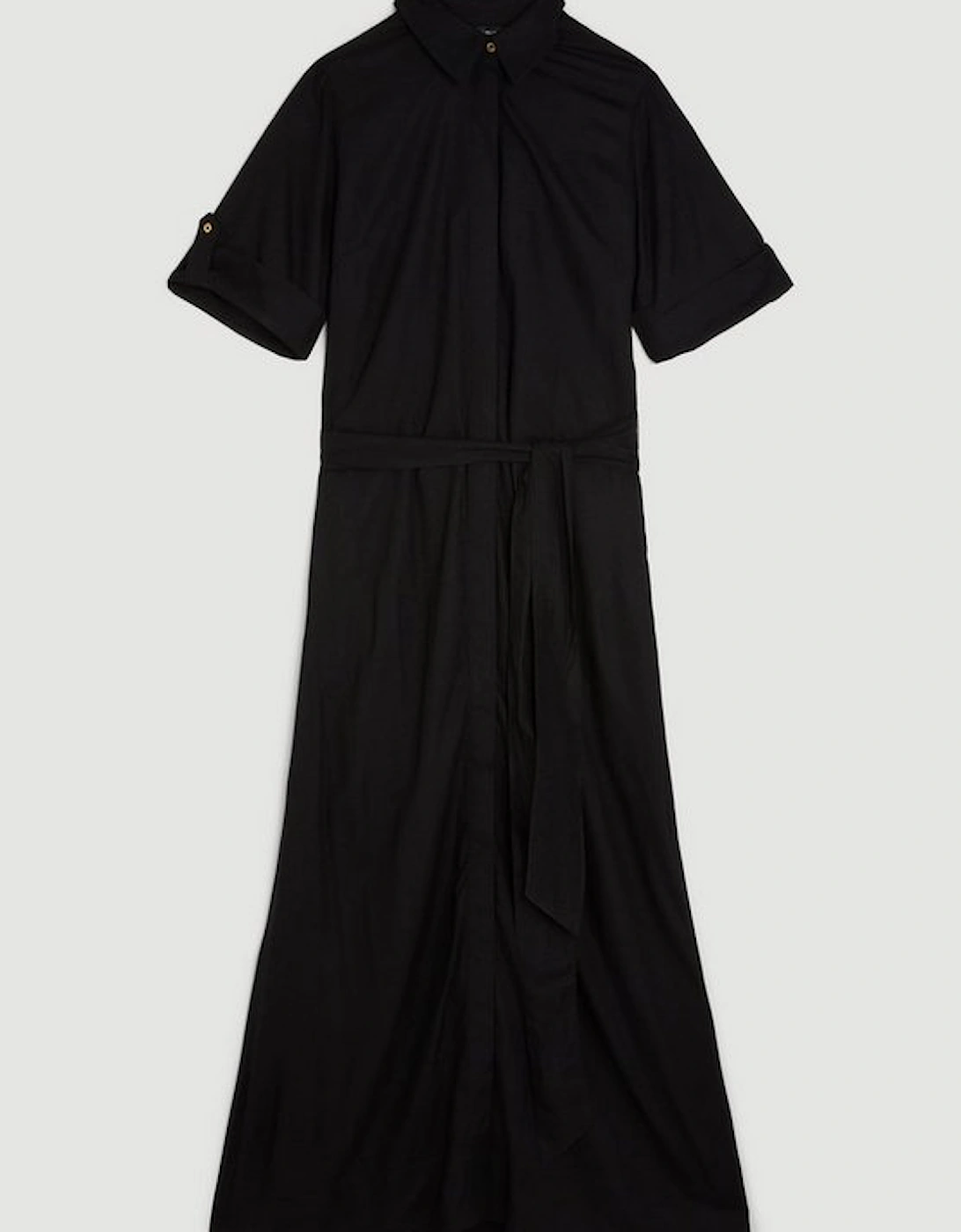 Short Sleeve Viscose Woven Maxi Dress