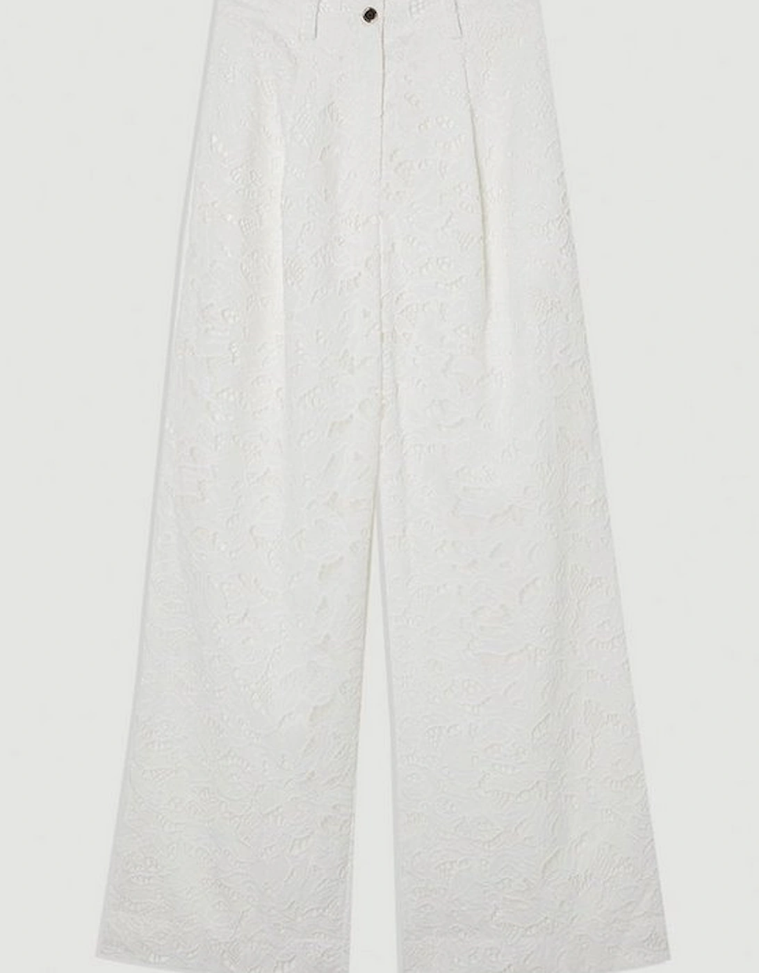 Tall Cutwork Woven Straight Leg Trouser