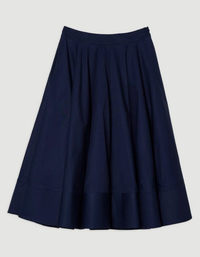 Cotton Tailored Full Skirt