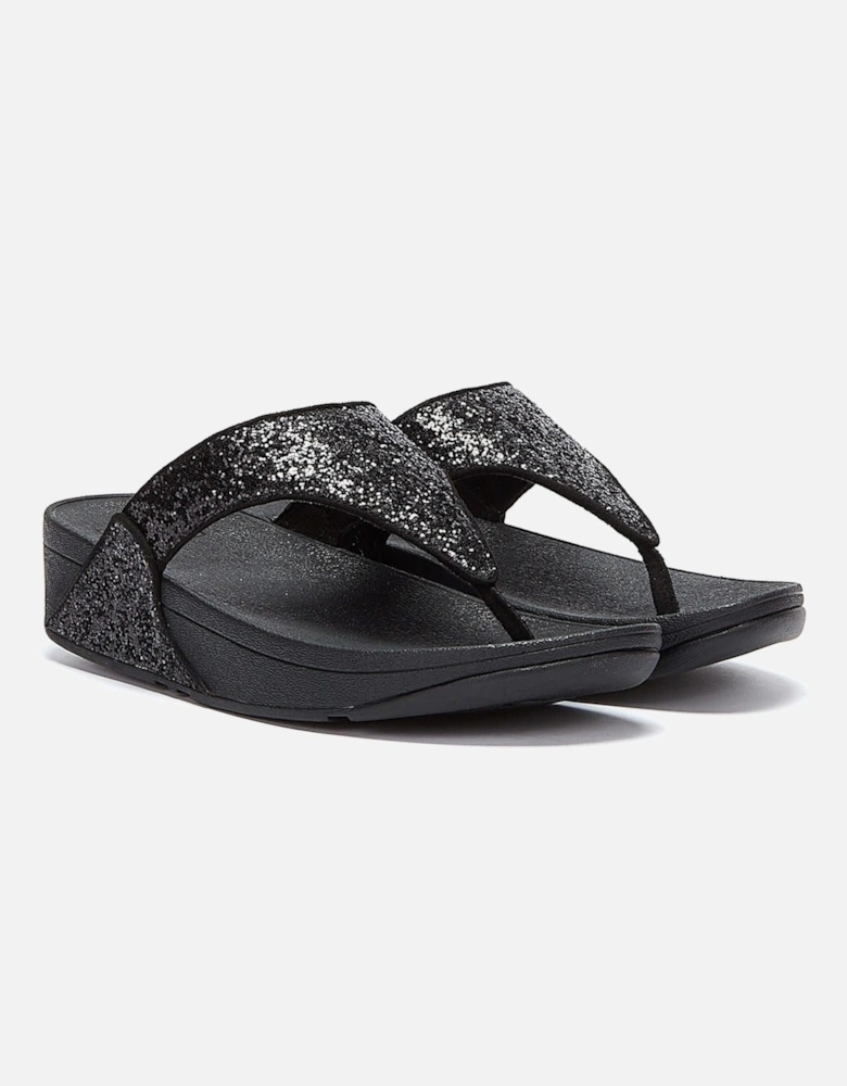Lulu Glitter Women's Black Sandals