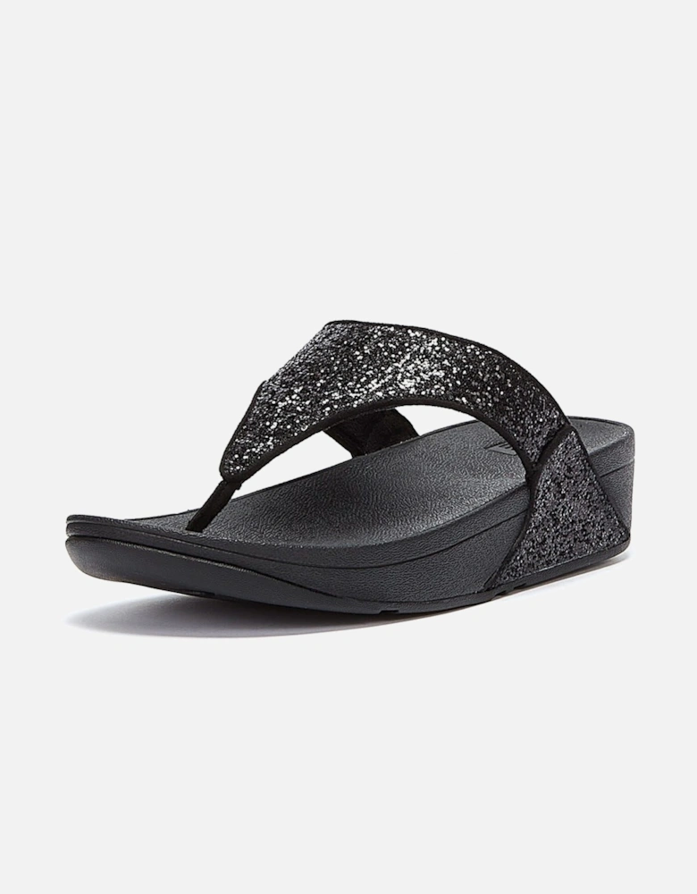 Lulu Glitter Women's Black Sandals