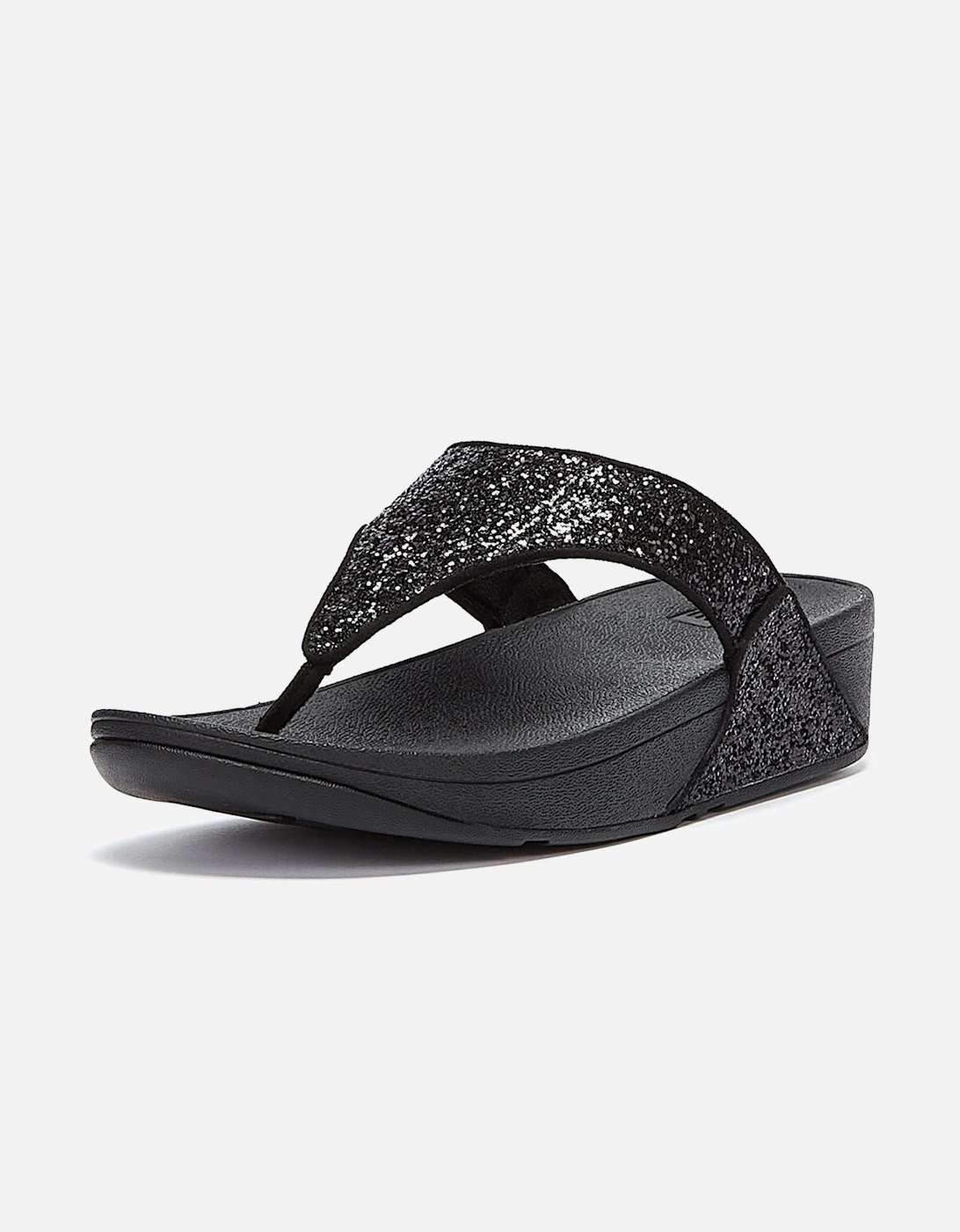 Lulu Glitter Women's Black Sandals
