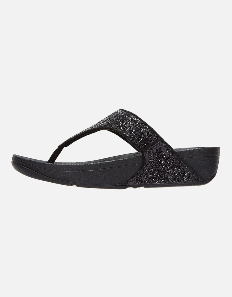 Lulu Glitter Women's Black Sandals