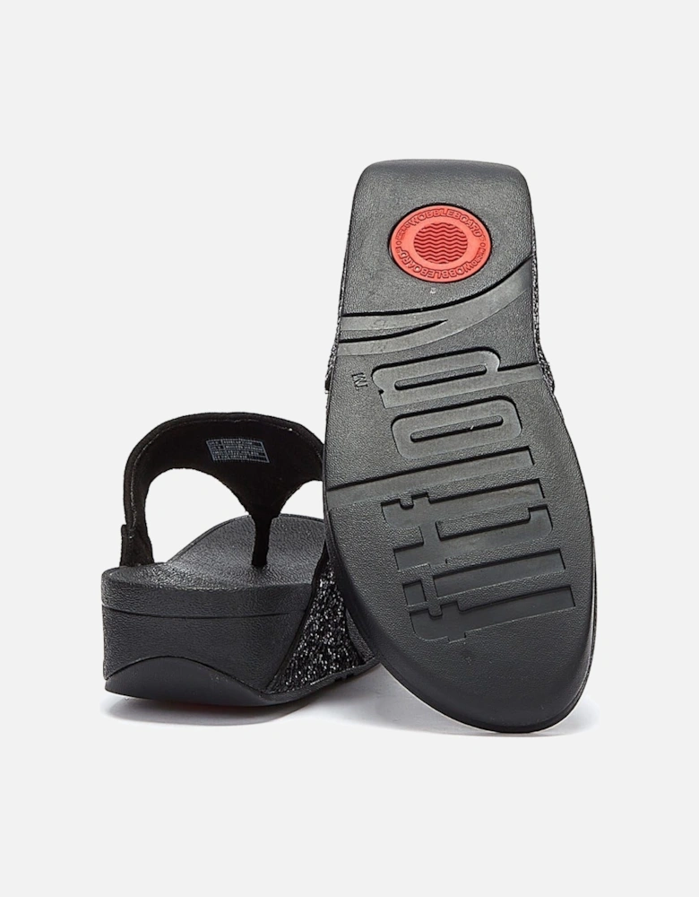 Lulu Glitter Women's Black Sandals