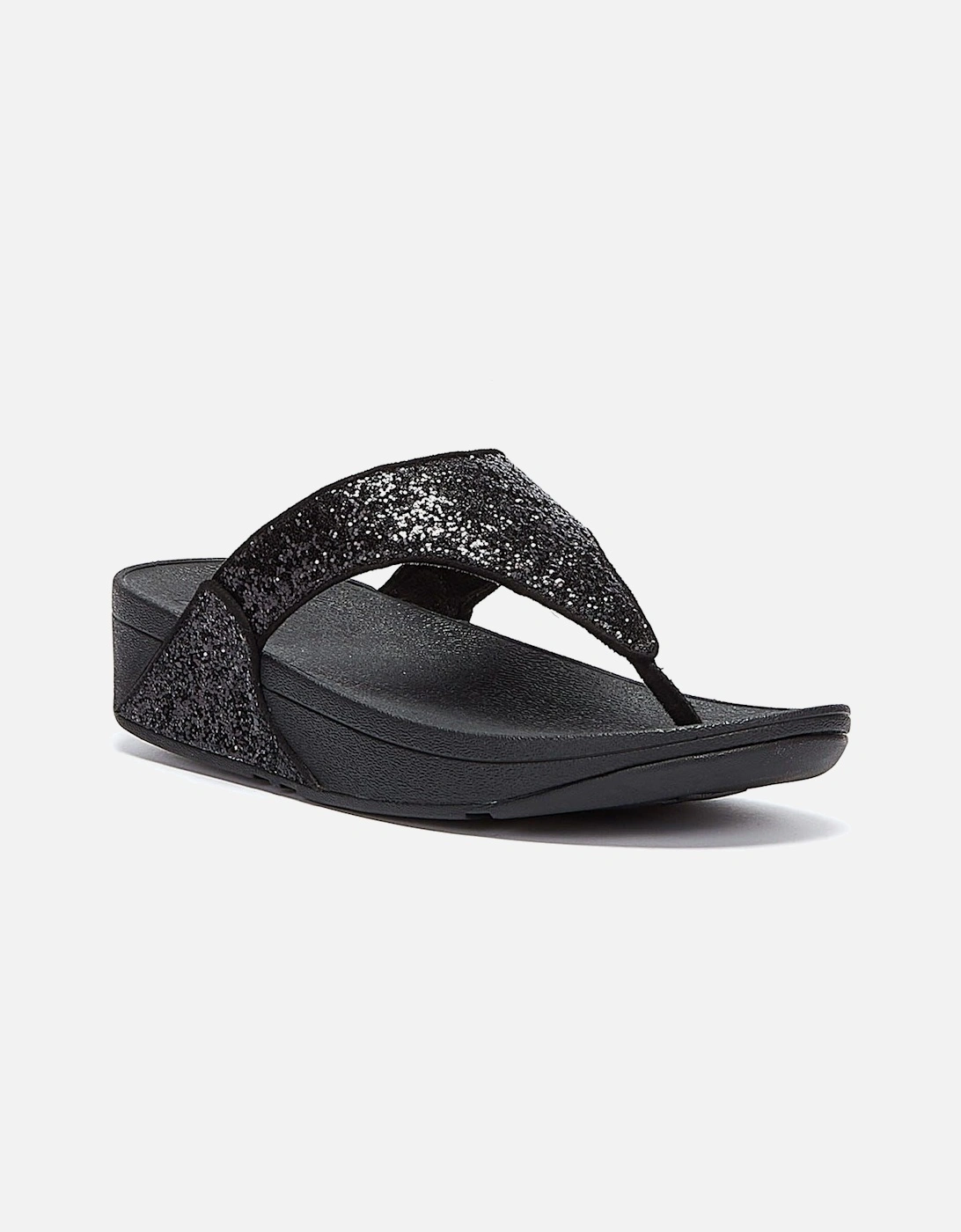 Lulu Glitter Women's Black Sandals