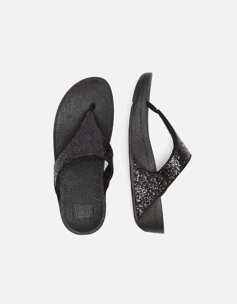 Lulu Glitter Women's Black Sandals