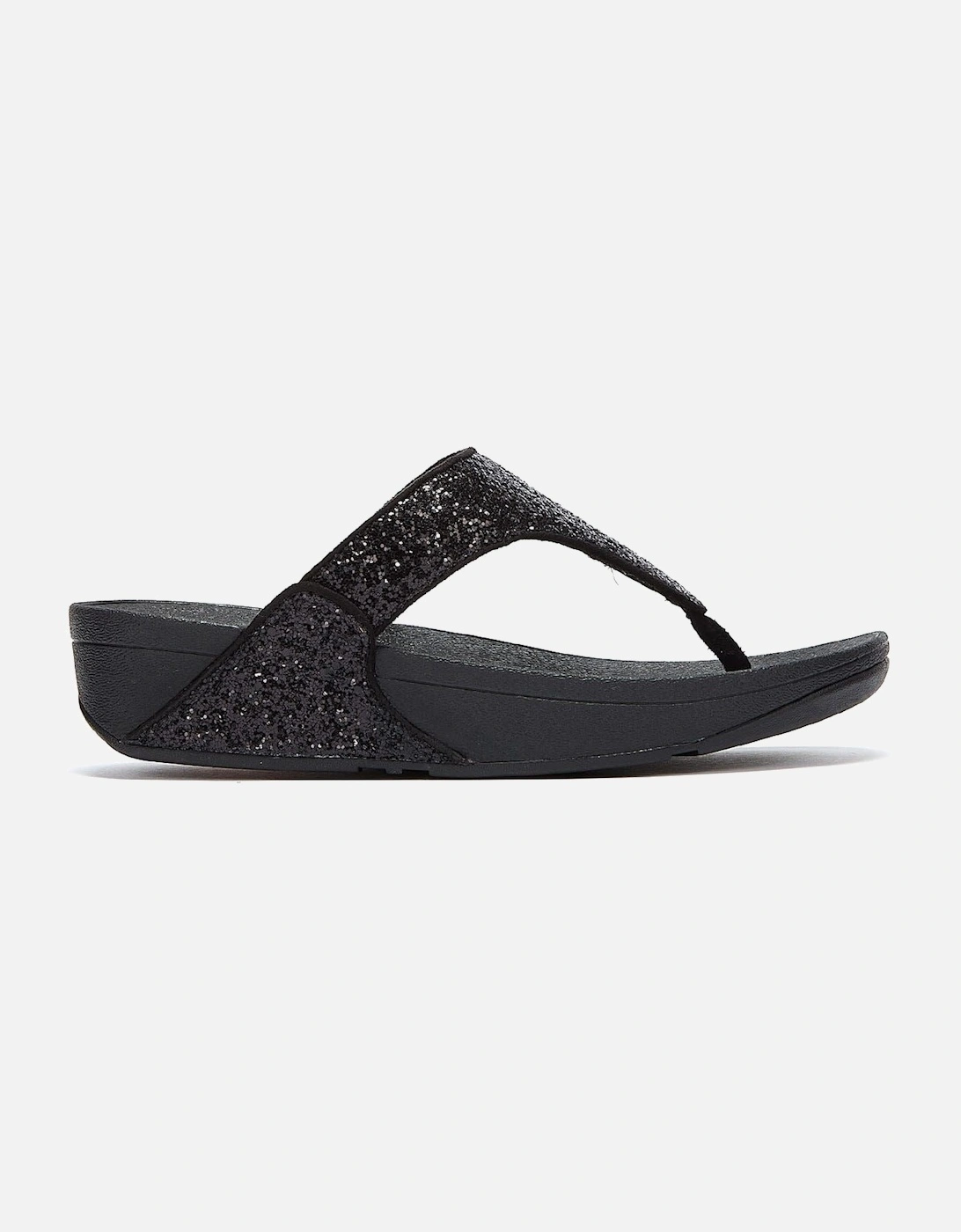 Lulu Glitter Women's Black Sandals