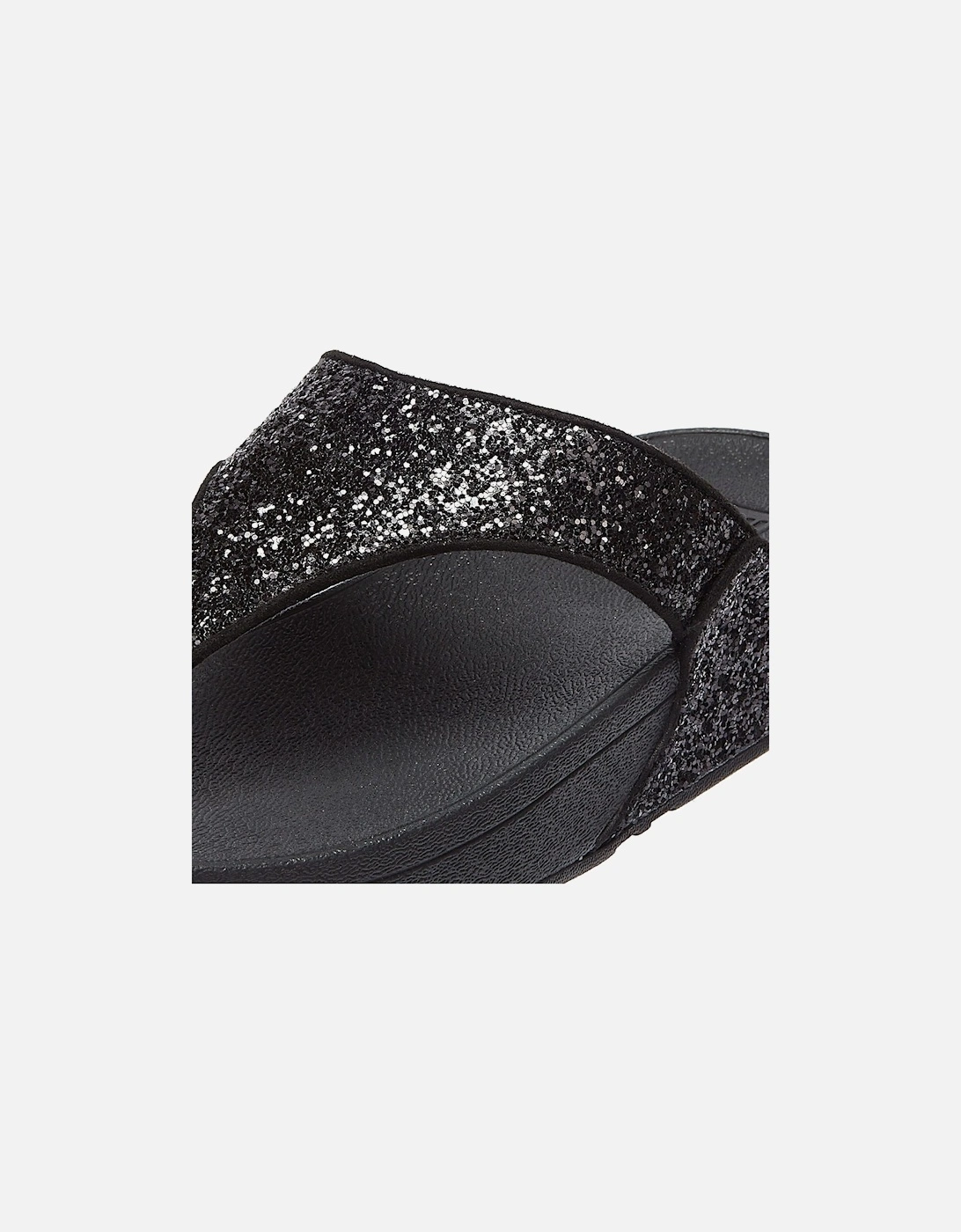 Lulu Glitter Women's Black Sandals